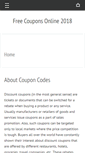 Mobile Screenshot of freecouponsonlinenow.com